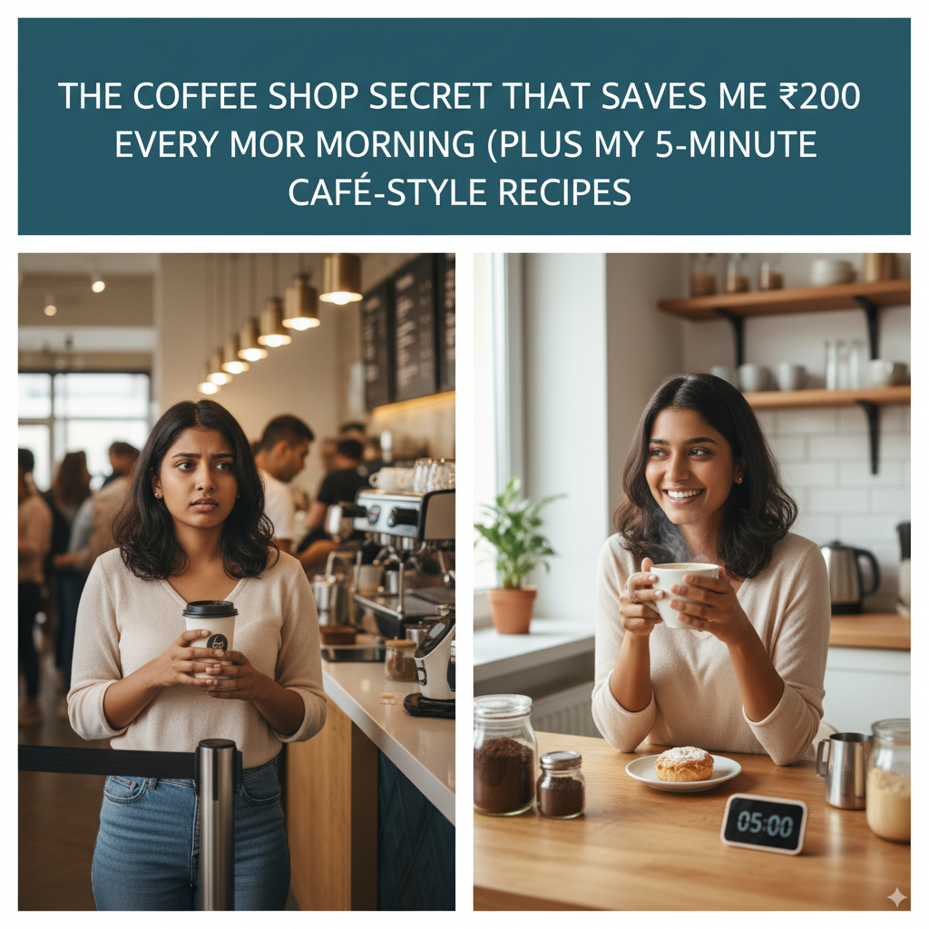 The Coffee Shop Secret That Saves Me ₹200 Every Morning (Plus My 5-Minute Café-Style Recipes)