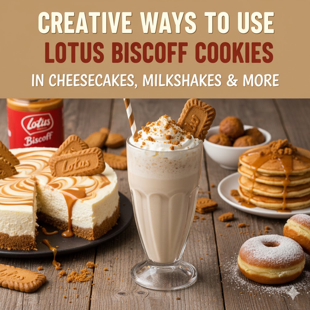 Creative Ways to Use Lotus Biscoff Cookies in Cheesecakes, Milkshakes & More