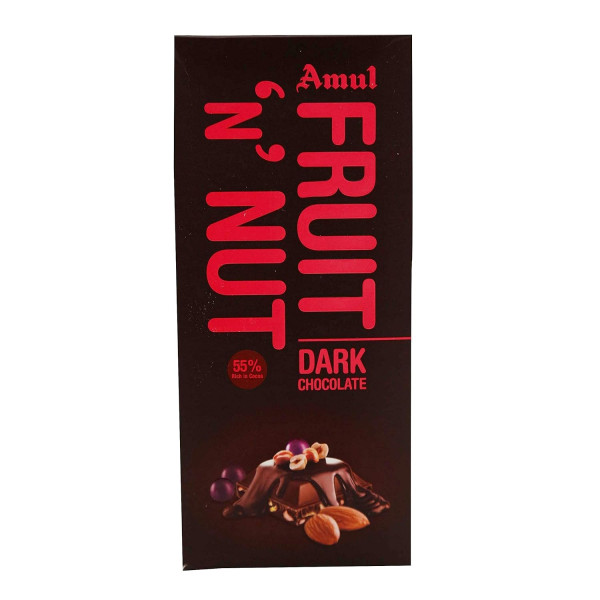 Amul Dark Chocolate Bar Fruit N Nut 150 g