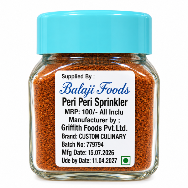 Peri Peri Sprinkler/ Custom Culinary / 100gms