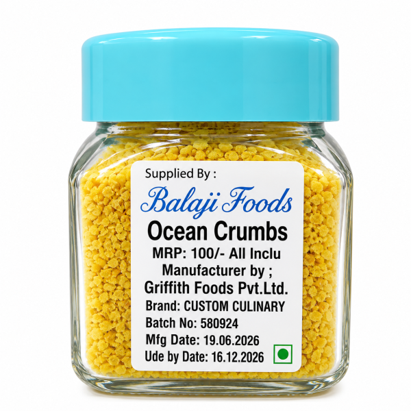 Ocean Yellow Crumbs / Custom Culinary/ 100gms