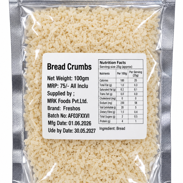 Bread Crumbs /Freshos/ 100Gms