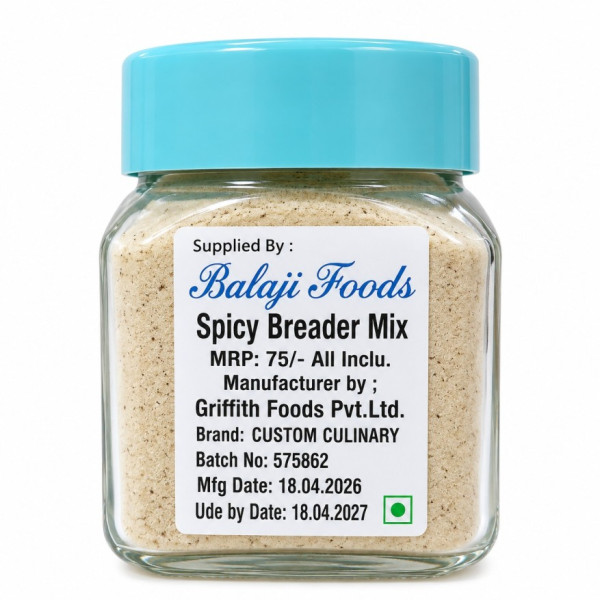 Spicy Breader Mix / Custom Culinary / 100gms
